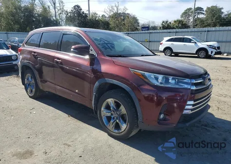 2019 Toyota Highlander Limited from USA, damaged, VIN 5TDDZRFH9KS966825